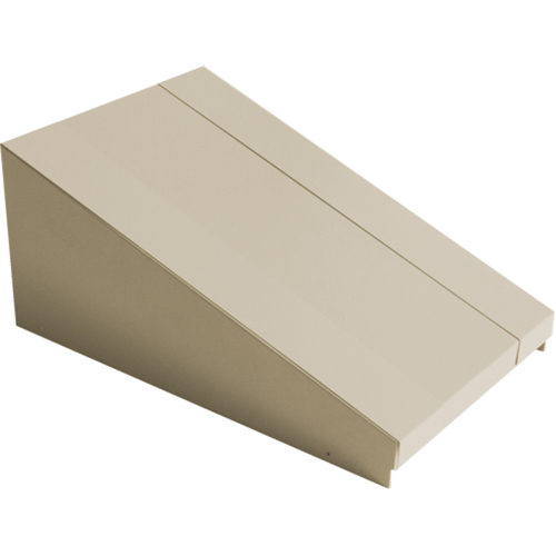 Dessus inclin&eacute; pour casiers robustes enti&egrave;rement soud&eacute; Concorde, Bloc de 1, 18" p x 12" la x 6" ha, Beige, Acier Pryde Industrial Inc.