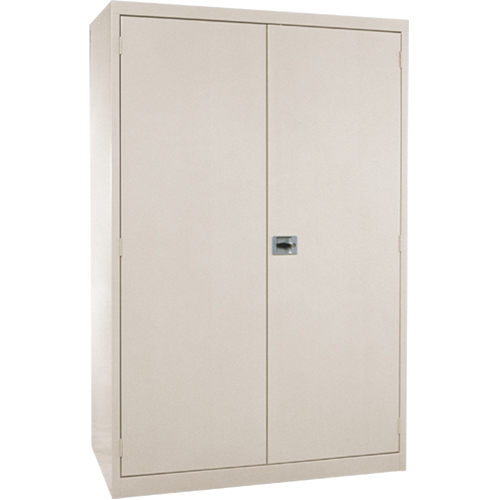 Deep Hi-Boy Storage Cabinet, Steel, 4 Shelves, 72" H x 36" W x 24" D, Beige Pryde Industrial Inc.