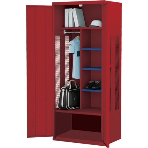 Casier de luxe pour &eacute;quipement, Acier, 36" la x 24" p x 72" h, Rouge Pryde Industrial Inc.
