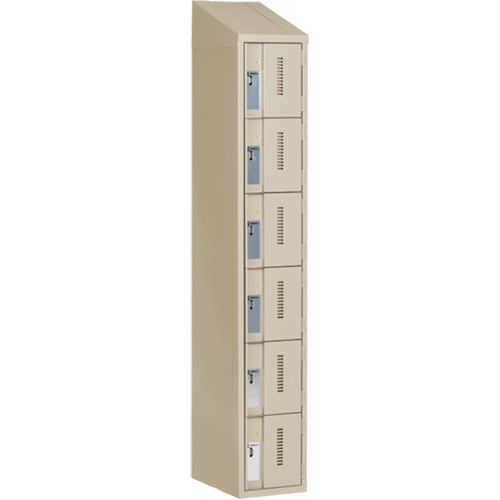 Casiers robustes Concorde, 6 niveaux, 12" x 18" x 78", Acier, Beige, Soud&eacute; (assembl&eacute;) Pryde Industrial Inc.
