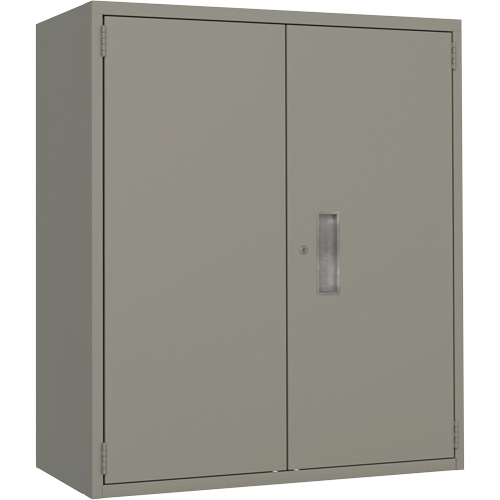 Lo-Boy Storage Cabinet, Steel, 2 Shelves, 40" H x 36" W x 18" D, Grey Pryde Industrial Inc.