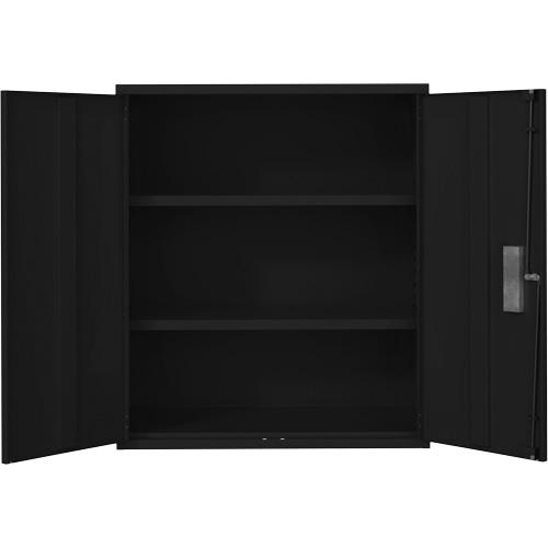 Armoire de rangement Lo-Boy, Acier, 2 Tablettes, 42" h x 36" la x 18" P, Noir Pryde Industrial Inc.