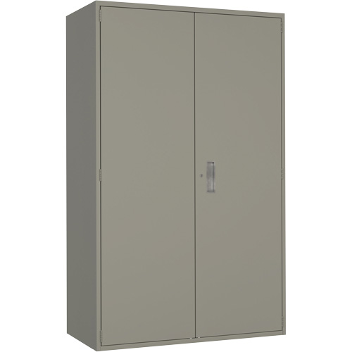 Extra Wide Hi-Boy Storage Cabinet, Steel, 4 Shelves, 72" H x 48" W x 24" D, Grey Pryde Industrial Inc.
