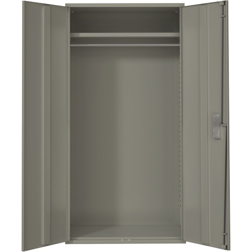 Armoire garde-robe, Acier, 36" la x 18" p x 72" h, Gris Pryde Industrial Inc.