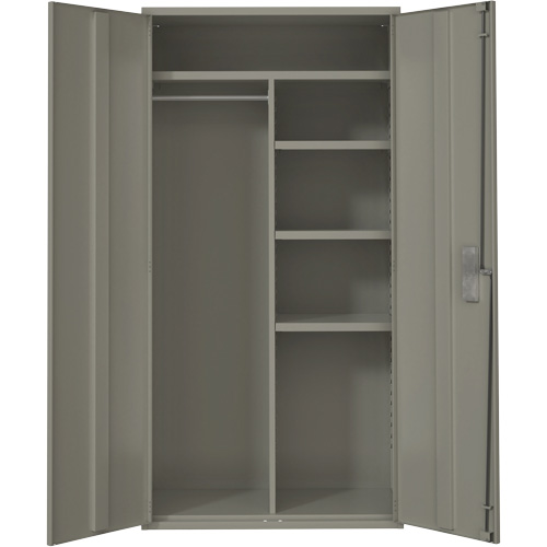 Armoire de rangements combin&eacute;s, Acier, 6 Tablettes, 72" h x 36" la x 18" P, Gris Pryde Industrial Inc.