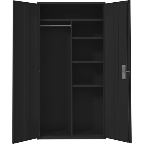 Armoire de rangements combin&eacute;s, Acier, 6 Tablettes, 72" h x 36" la x 18" P, Noir Pryde Industrial Inc.