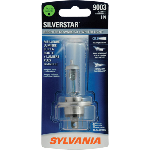 9003 SilverStar&reg; Ultra Headlight Bulb, Halogen, 60 W, White Pryde Industrial Inc.
