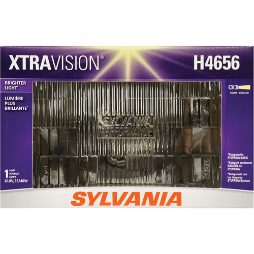 H4656 XtraVision&reg; Sealed Beam Headlight, Halogen, 35 W/55 W, Off White Pryde Industrial Inc.