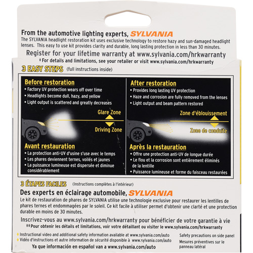 Trousse de restauration pour feu avant Pryde Industrial Inc.