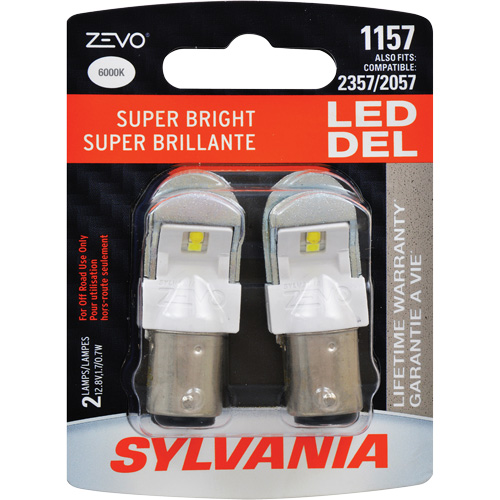 1157 Mini-ampoule automobile Zevo, DEL, 1,7 W, Blanc Pryde Industrial Inc.