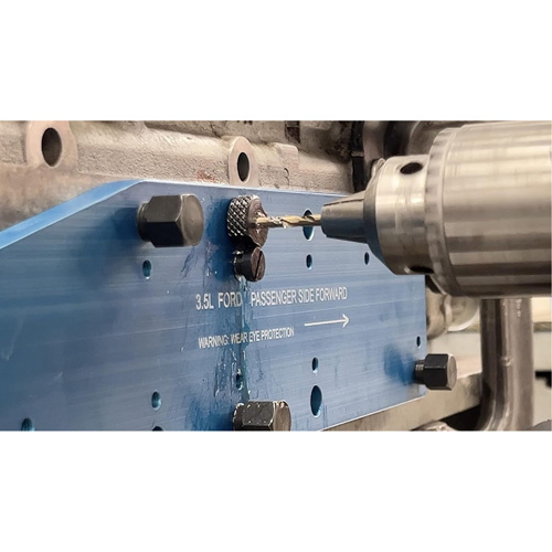Manifold Drill Template for Ford 3.5L Ecoboost Pryde Industrial Inc.