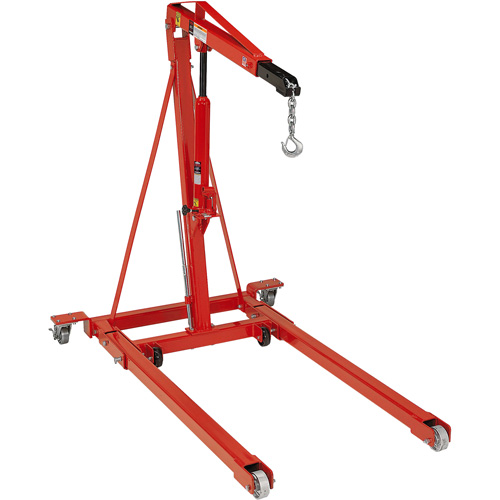 Folding Engine Crane, 2500 lbs. (1.25 tons) Capacity Pryde Industrial Inc.