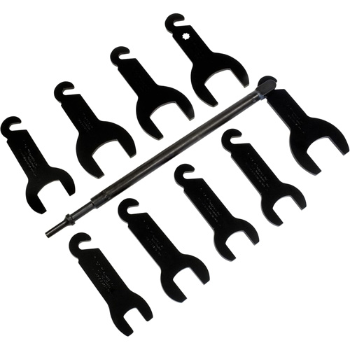 10-Piece Pneumatic Fan Clutch Wrench Set Pryde Industrial Inc.