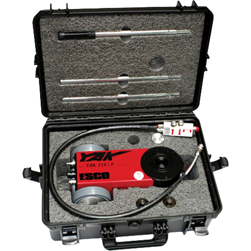 Cric portatif &agrave; 2 &eacute;tapes, 11 tonne(s)/22 tonne(s), Air comprim&eacute;/hydraulique Pryde Industrial Inc.