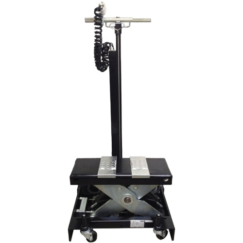 Low Profile Floor Service Jack, 12 Ton(s) Capacity, 7-1/2" Lowered, 15" Raised, Air Hydraulic Pryde Industrial Inc.