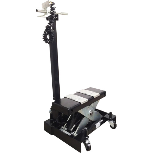 Low Profile Floor Service Jack, 12 Ton(s) Capacity, 7-1/2" Lowered, 15" Raised, Air Hydraulic Pryde Industrial Inc.