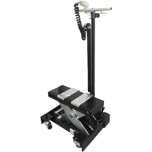 Low Profile Floor Service Jack, 12 Ton(s) Capacity, 7-1/2" Lowered, 15" Raised, Air Hydraulic Pryde Industrial Inc.