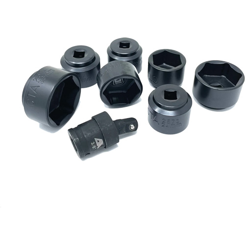 8 Pc. Extra-Low-Profile Oil Filter Socket Set Pryde Industrial Inc.