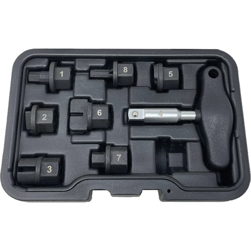 Trousse d'outils pour bouchons de vidange dhuile 8 morceaux Pryde Industrial Inc.