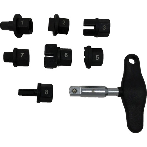 Trousse d'outils pour bouchons de vidange dhuile 8 morceaux Pryde Industrial Inc.
