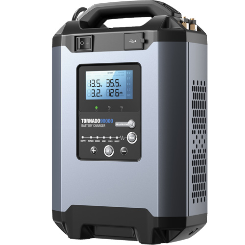 Alimentation stable 90 A et chargeur intelligent 12 V/24 V Tornado90000 Pryde Industrial Inc.