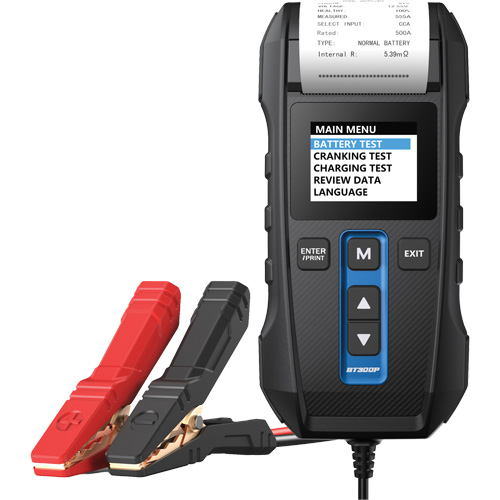 BT300P Battery, Charging & Cranking System Tester with Printer Pryde Industrial Inc.