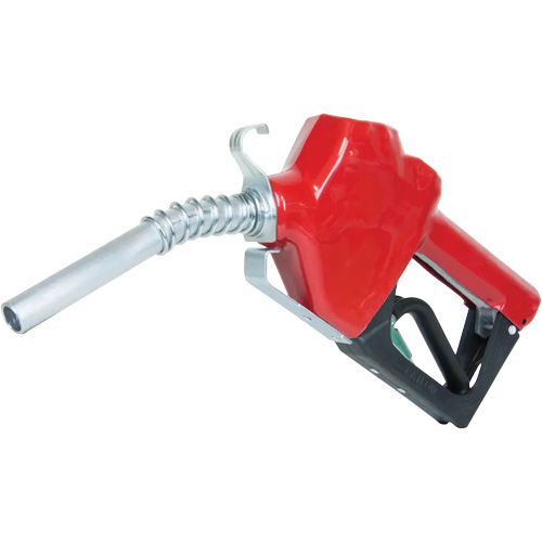 Red Automatic Diesel Spout Nozzle Pryde Industrial Inc.