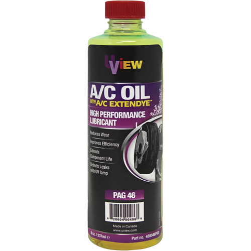 Huile PAG 46 avec ExtenDye pour syst&egrave;me de climatisation, 237 ml, Bouteille Pryde Industrial Inc.