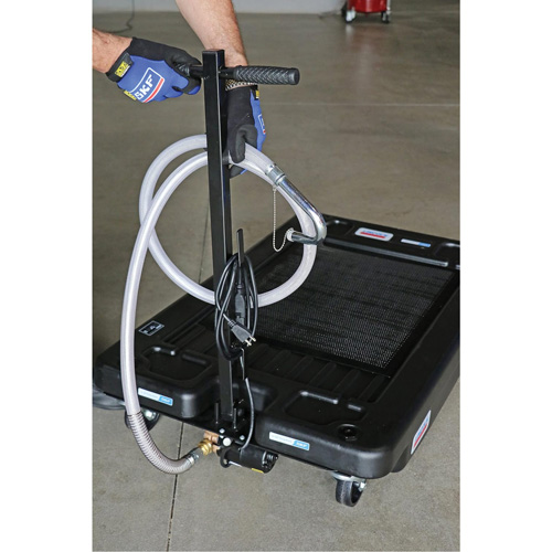 Low Profile Truck Drain with Electric Pump Pryde Industrial Inc.