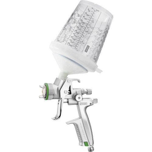 4400 B HVLP 1.0 SR 0.3 L RPS Premium Paint Spray Gun for Spot Repairs in Automotive Finishes, 1/4" NPT Air Inlet, 4.24 CFM, 0.3 L Capacity, 0.14 PSI Pryde Industrial Inc.