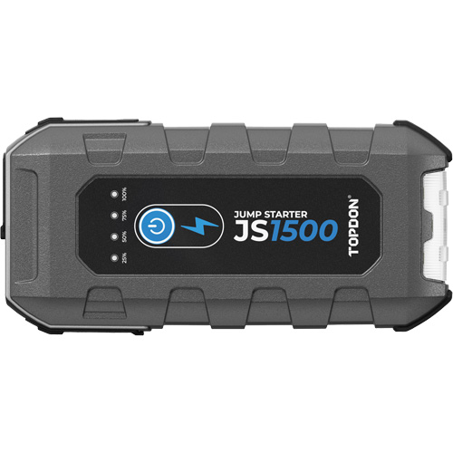 D&eacute;marreur d'appoint, survolteur, banque d'alimentation et lampe de poche JumpSurge1500 Pryde Industrial Inc.