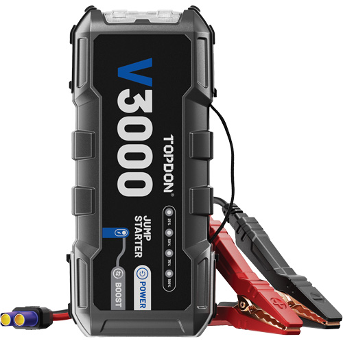 Survolteur, banque d'alimentation et lampe de poche V3000 Pryde Industrial Inc.