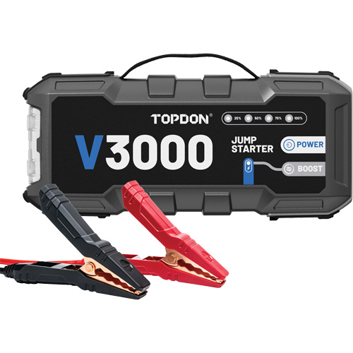 Survolteur, banque d'alimentation et lampe de poche V3000 Pryde Industrial Inc.