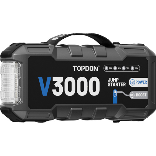 Survolteur, banque d'alimentation et lampe de poche V3000 Pryde Industrial Inc.