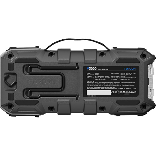 Survolteur, banque d'alimentation et lampe de poche V3000 Pryde Industrial Inc.
