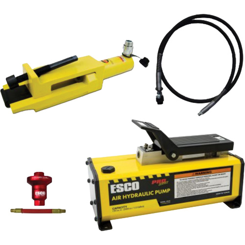 Ensemble de brise-talon pour pneus g&eacute;ants/&eacute;quipement de terrassement avec pompe hydraulique de 1/2 gallon Pryde Industrial Inc.