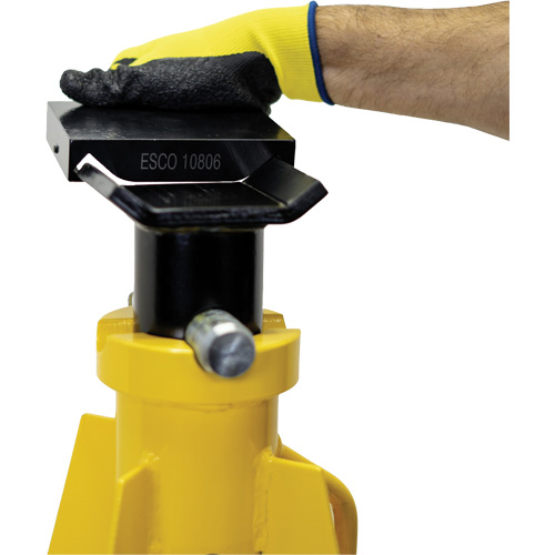 Adaptateur &agrave; dessus plat pour supports de v&eacute;rin ESCO de style haut de 20 et 25 tonnes Pryde Industrial Inc.
