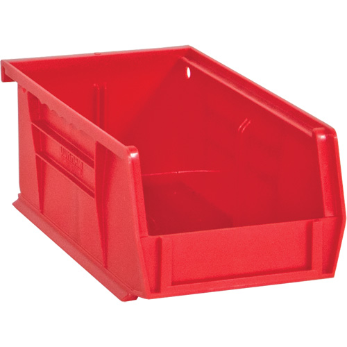 Hook-On Bins, 4" W x 3" H x 7" D, Red, 10 lbs. Capacity Pryde Industrial Inc.