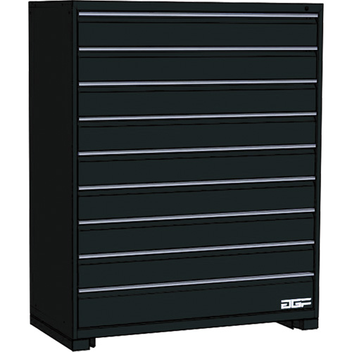 Armoire &agrave; tiroirs modulaire, 9 tiroirs, 36" la x 24" p x 60" h, Noir Pryde Industrial Inc.