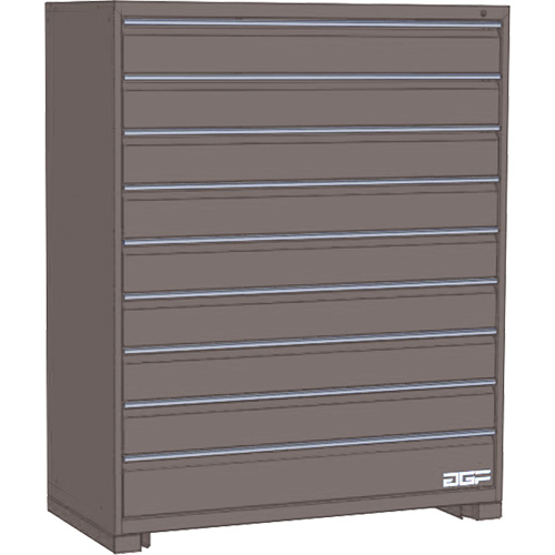 Armoire &agrave; tiroirs modulaire, 9 tiroirs, 24" la x 28" p x 60" h, Gris Pryde Industrial Inc.