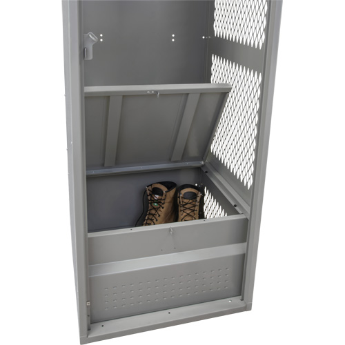 Casier pour &eacute;quipement, Acier, 24" la x 24" p x 72" h, Gris Pryde Industrial Inc.