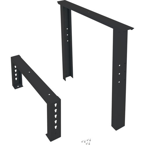 Industrial Duty Leg for Workbench, Steel, 30" D x 34" H, Single Pryde Industrial Inc.
