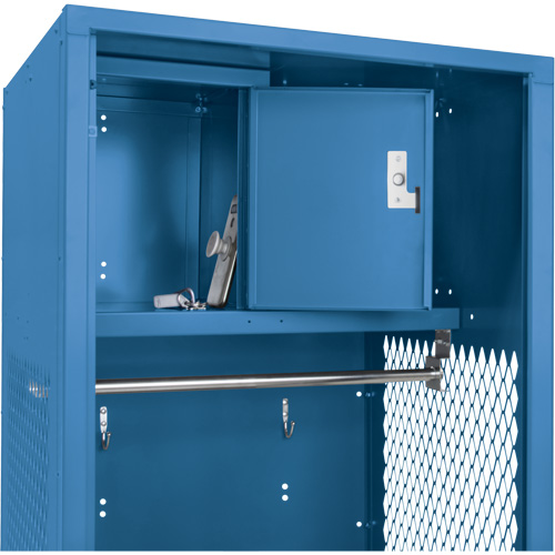 Casier pour &eacute;quipement, Acier, 24" la x 18" p x 72" h, Bleu fonc&eacute; Pryde Industrial Inc.