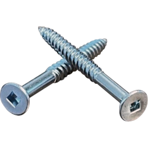 Flat SOC Wood Screws, #10 x 2" L, Zinc Plated Pryde Industrial Inc.