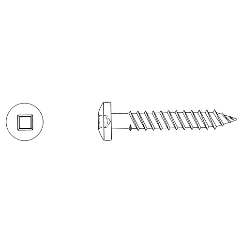 Round Head Wood Screws, #12 x 2-1/2" L, Zinc Plated Pryde Industrial Inc.