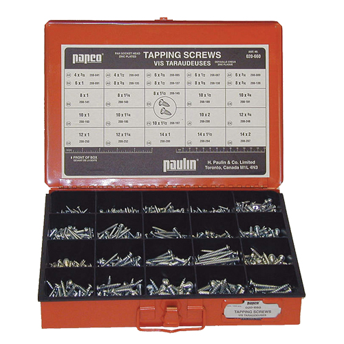 Assortiment de vis de taroudage de douille &agrave; pan Pryde Industrial Inc.