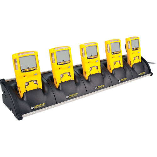 D&eacute;tecteurs multi-gaz GasAlertMicroClip XT BW - Chargeur &agrave; cinq espaces Pryde Industrial Inc.
