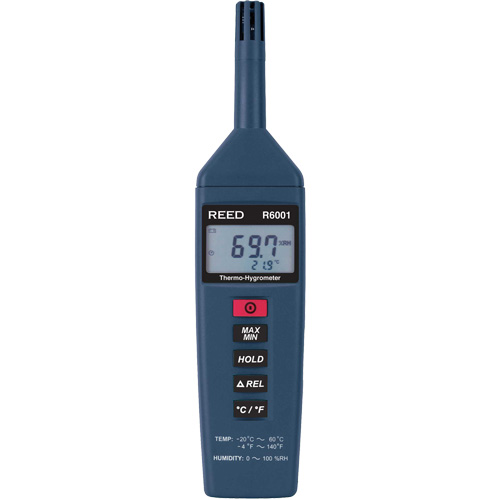 Thermo-Hygrometer with Calibration Certificate, 0% - 100% RH, -4° - 140° F ( -20° - 60°C ) Pryde Industrial Inc.