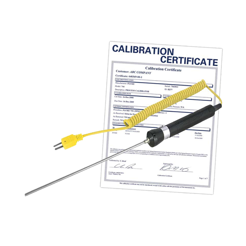 Sonde thermocouple &agrave; immersion avec certificat de calibration, 600 °C (1112°F) Temp. max. Pryde Industrial Inc.