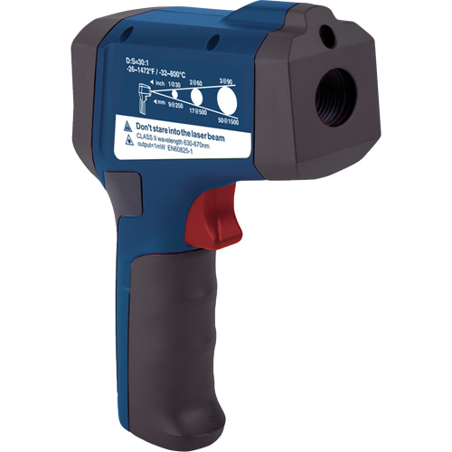 Thermom&egrave;tre &agrave; infrarouge professionnel, -26 - 1472° F ( -32 - 800° C ), 30:1, &eacute;missivit&eacute; Ajustable Pryde Industrial Inc.